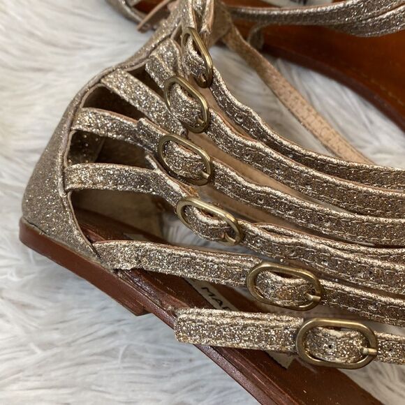 Steve Madden Simple G Glitter Sandal Sz 8.5 - Picture 3 of 10